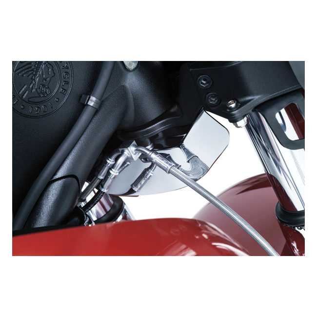 Kuryakyn Lower Triple Tree Wind Deflector Chrome Indian: 14-18 Chiefta