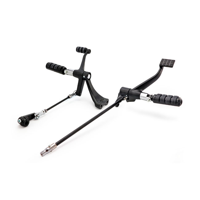 Evo Xl Forward Control Kit. Iso Pegs. Black 14-22 Xl  Steel Constructi