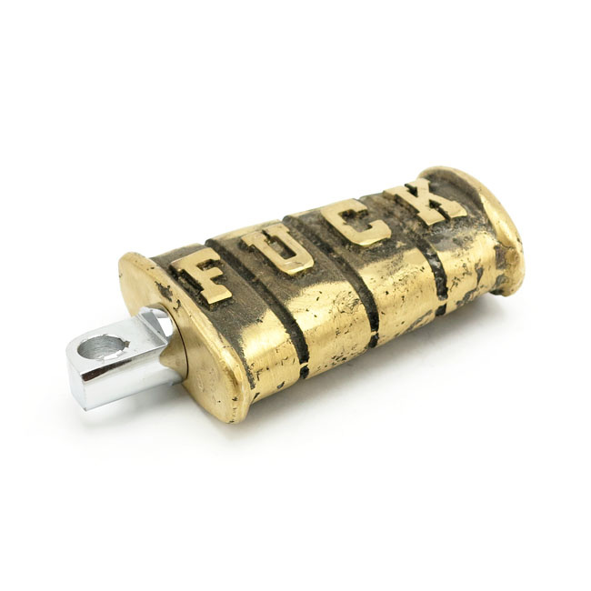 Wannabe Choppers, Kicker Pedal 'Fuck'. Cast Brass Most H-D Models With