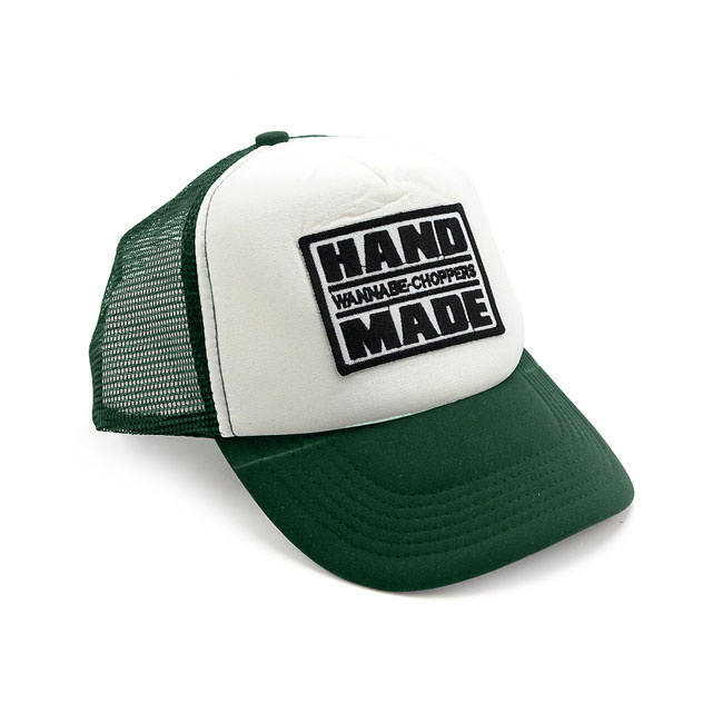 Wannabe Choppers Trucker Cap White/Dark Green One Size Fits Most