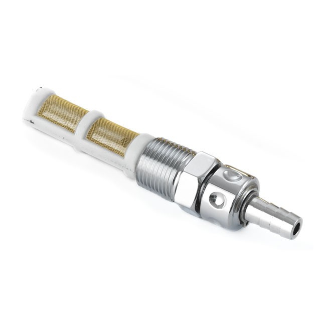 K-Tech Brass Petcock Chrome  Chrome Plated Brass, Direc