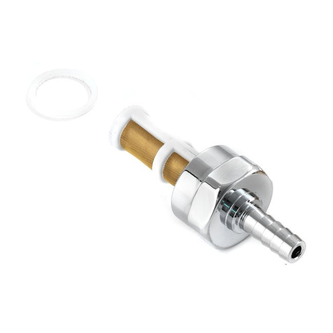 K-Tech Brass M22X1 Custom Fuel Line Fitting Chrome  Chr