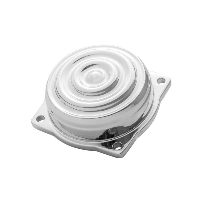 Motone, Cv Carburetor Top Cover. Finned/Rippled. Polished 90-06 B.T.,