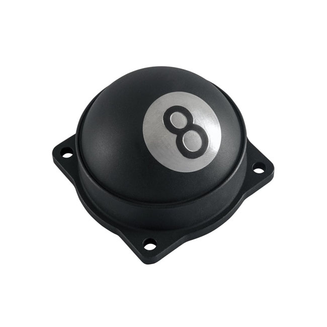 Motone, Cv Carburetor Top Cover. 8-Ball. Black 90-06 B.T., 88-06 Xl ,