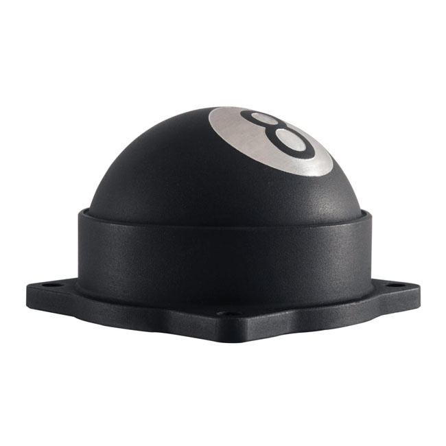 Motone, Cv Carburetor Top Cover. 8-Ball. Black 90-06 B.T., 88-06 Xl ,