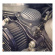 Motone, Cv Carburetor Top Cover. Finned/Rippled. Black 90-06 B.T., 88-