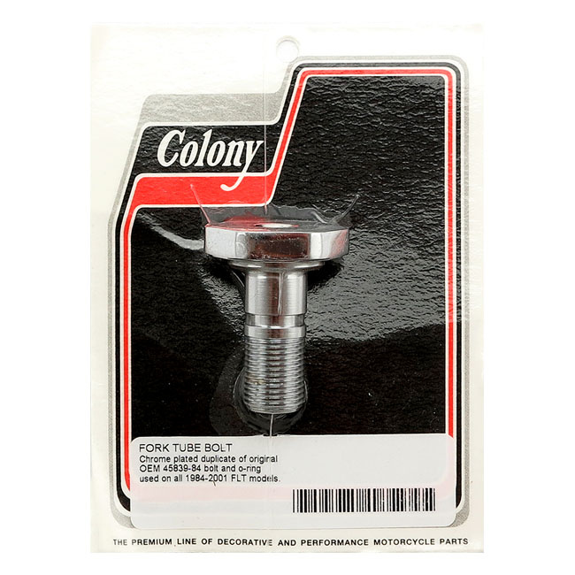 Colony, Fork Tube Cap Bolts 84-01 Flt