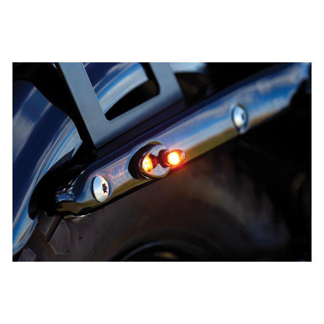 Kuryakyn, Fender Strut Cover Plates Gloss Black 02-21 Most Softail, Dy