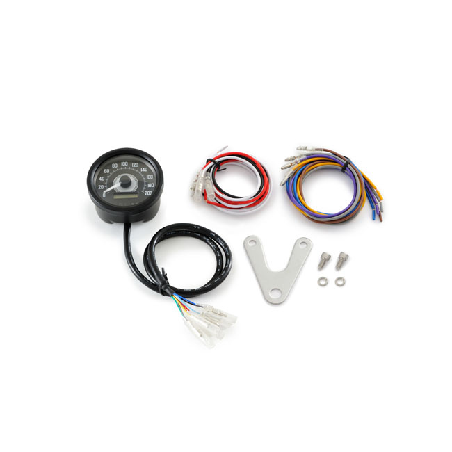 Daytona, Velona 60Mm Speedometer Black 200Kmh Univ.