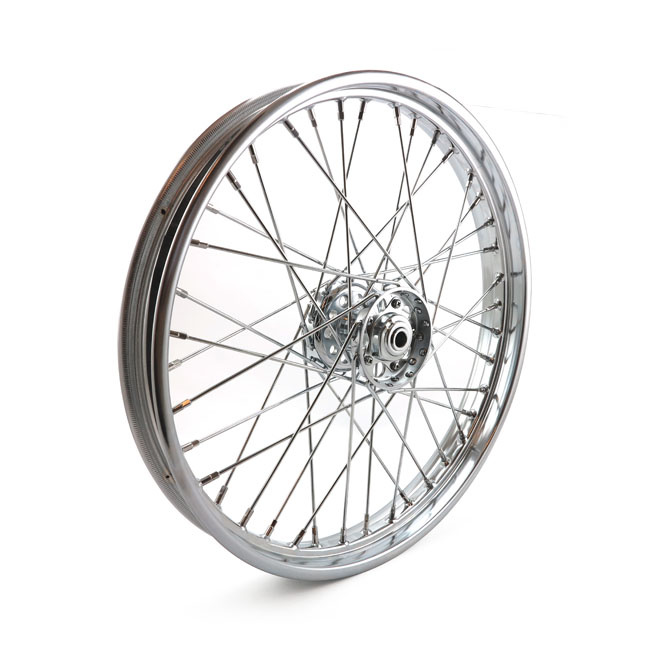 2.15 X 21 FRONT WHEEL 40 SPOKES CHROME