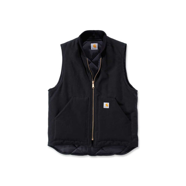 Carhartt Duck Vest Arctic Quilt Lined Black Male Eu Size S
