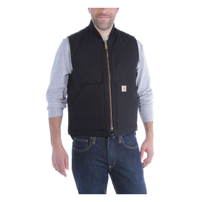 Carhartt Duck Vest Arctic Quilt Lined Black Male Eu Size M