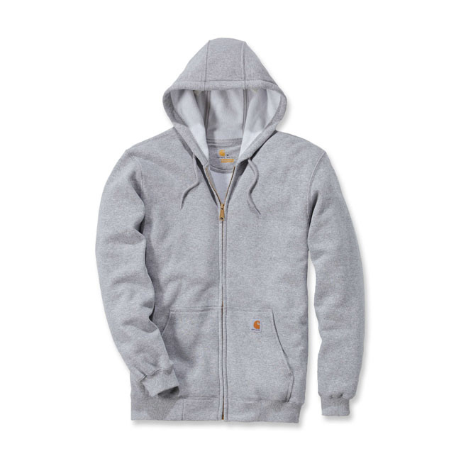 Carhartt Zip Hooded Sweatshirt Heather Grey Male Eu Size L