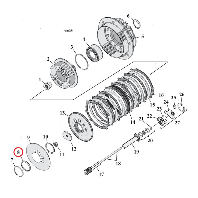 Seat, Clutch Spring 90-97B.T., 91-21 Xl, 08-12Xr1200