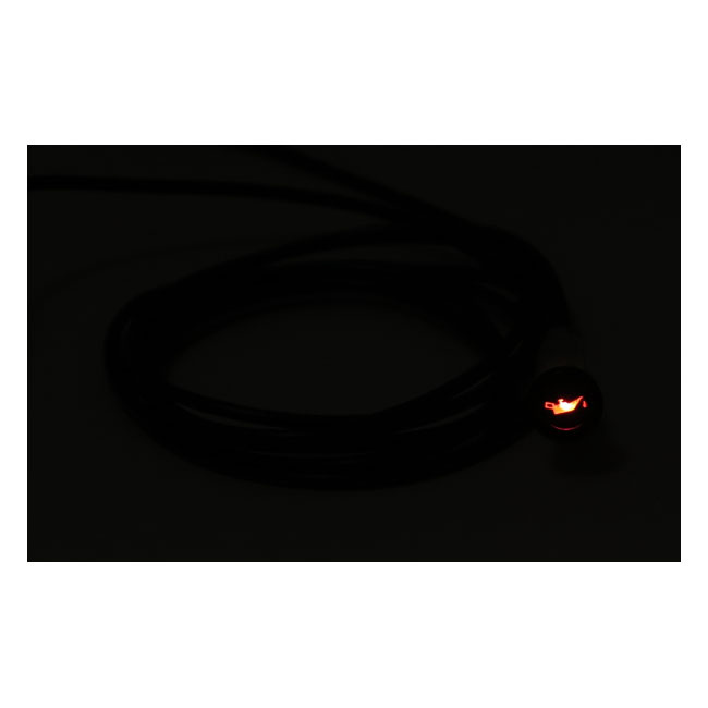 3/8 Indicator Light. Red, With 'Oil Can' Symbol 91-03 Various H-D Mode