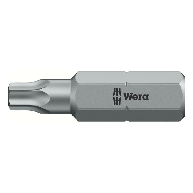 Wera 1/4 bit for Torxr screws TX27 Torxr screws 1/4 drive, 25mm long.