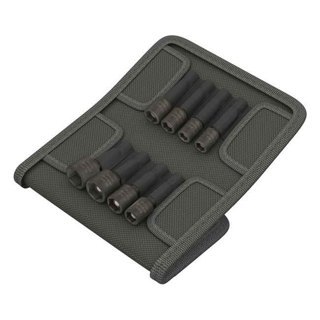 Wera 1/4 drive nutsetter set with belt pouch 7,8,10,12,13mm and 1/4, 5