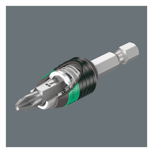 Wera Bit Assortment 60 Pcs. And Rapidiaptor Bit Holder Phillips, Pozid