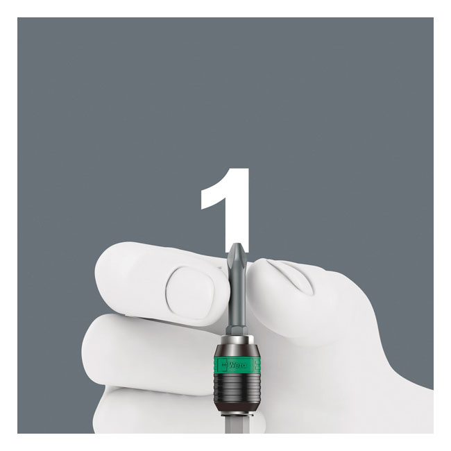 Wera Bit Assortment 60 Pcs. And Rapidiaptor Bit Holder Phillips, Pozid