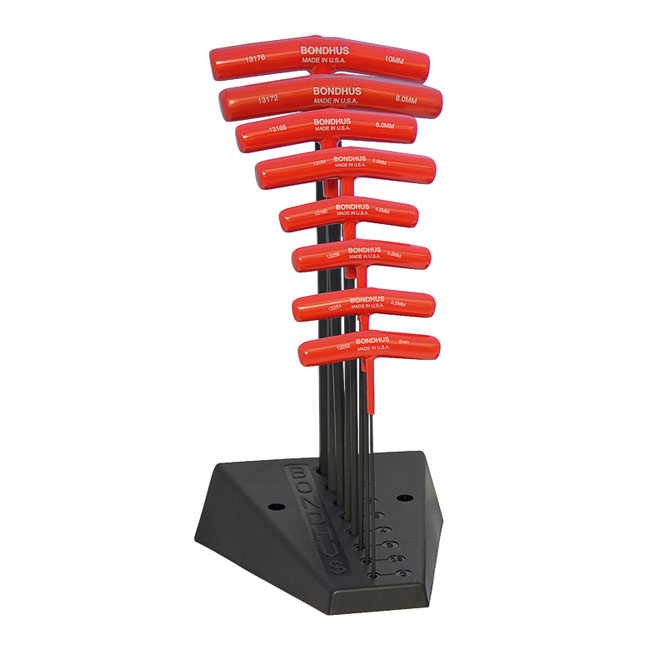 Bondhus, T-Handle Allen Wrench Set Metric Universal