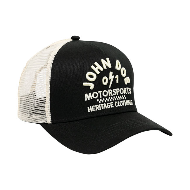 John Doe Trucker Cap Black /White One Size