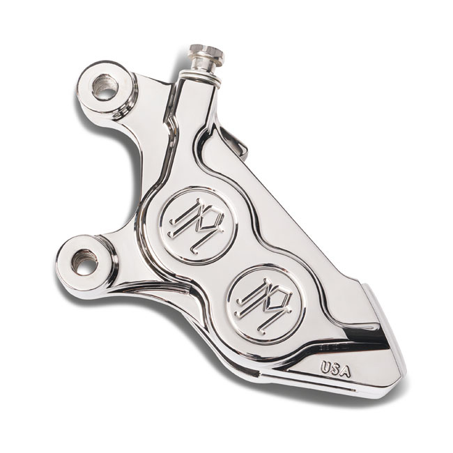PM, 4-p 08-up 125x4B caliper. Bolt-on, left front. Chrome 15-23 Softai