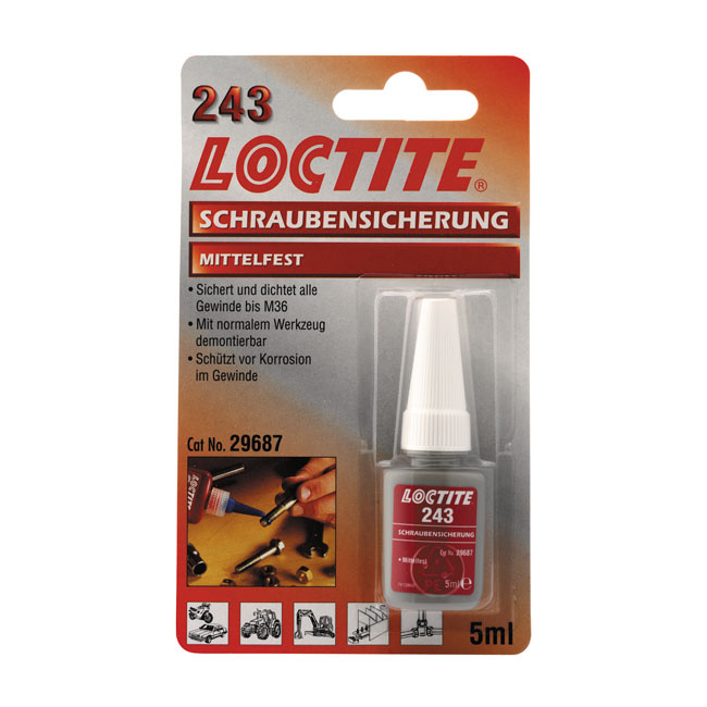 Loctite 243 Blue, Threadlocker 5Cc Multifit