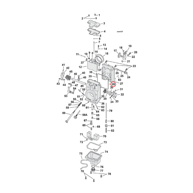 Mikuni Spigot Body Seal