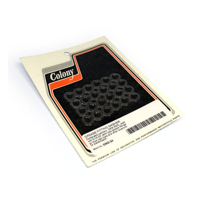 Colony, Grease Nipple Washer Set 41-66 Fl, Flh Ohv & Flatheads