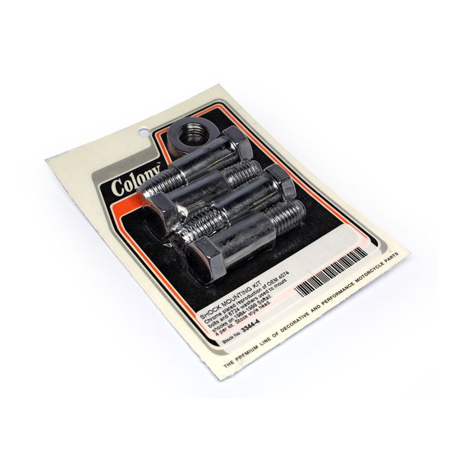 Colony, Softail Shock Mount Kit. Chrome 84-99 Softail