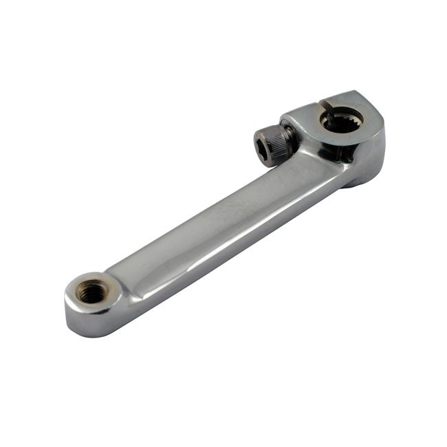 Lever, Shifter Rod. On Transmission. Chrome 86-99 Softail (Excl. 97-99