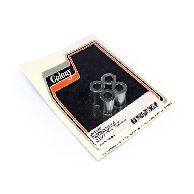 Colony, Rear Master Cylinder Spacer Set. Zinc 72-79 Fl, L72-E79 Fx. Wi