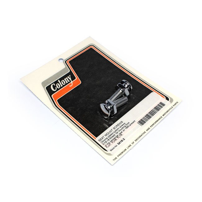 Colony, Passenger Seat Mount Screw Set. Chrome 97-99 Flsts Springer, 9