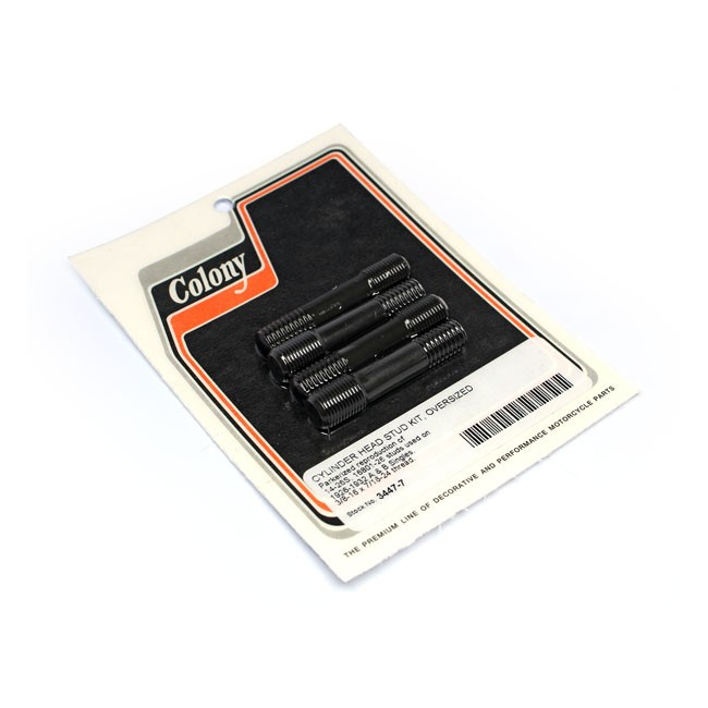 Colony, Cylinder Head Stud Kit. Oversized 26-32 H-D A&B Singles, 29-50