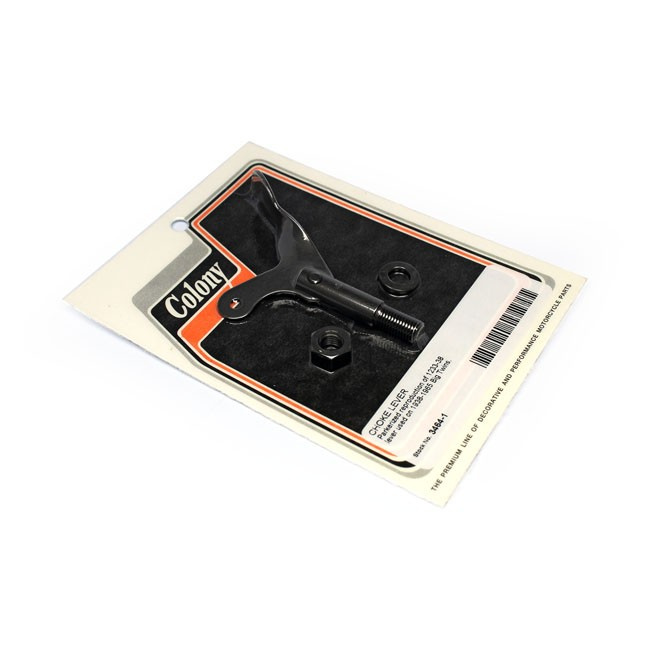 Colony, Choke Lever. Black 38-65 Ohv  H-D With M-5, 25, 35, 35T, 36, 4