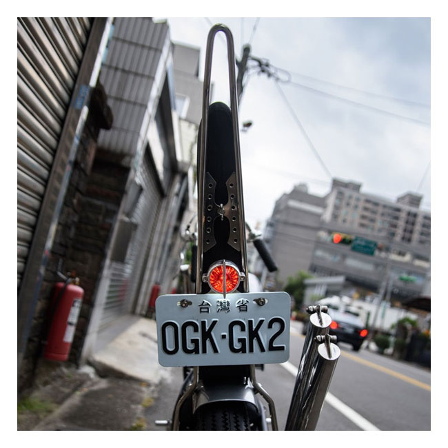 Motone, Cuda Taillight. Polished, No Bracket. Ece Univ.