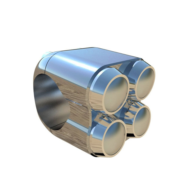 Motone, Micro Switch With 4 Buttons. Chrome For All Motorcycles With 1