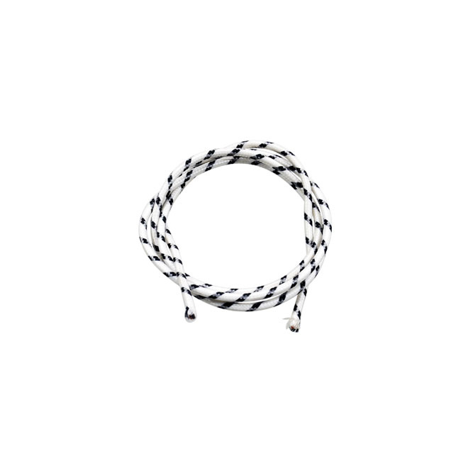 Classic Cloth Covered Wiring, 25Ft. Roll. White/Black