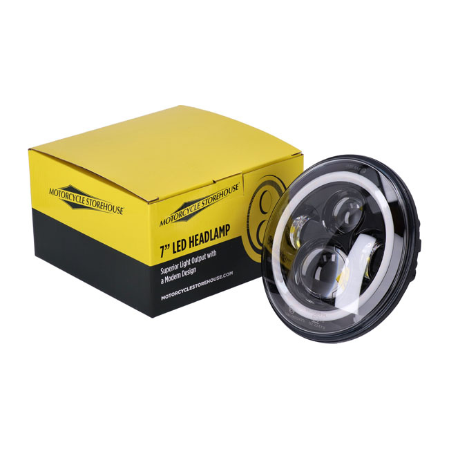 Bright 7 inch led headlamp Black