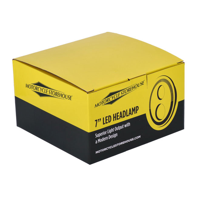 Bright 7 inch led headlamp Black