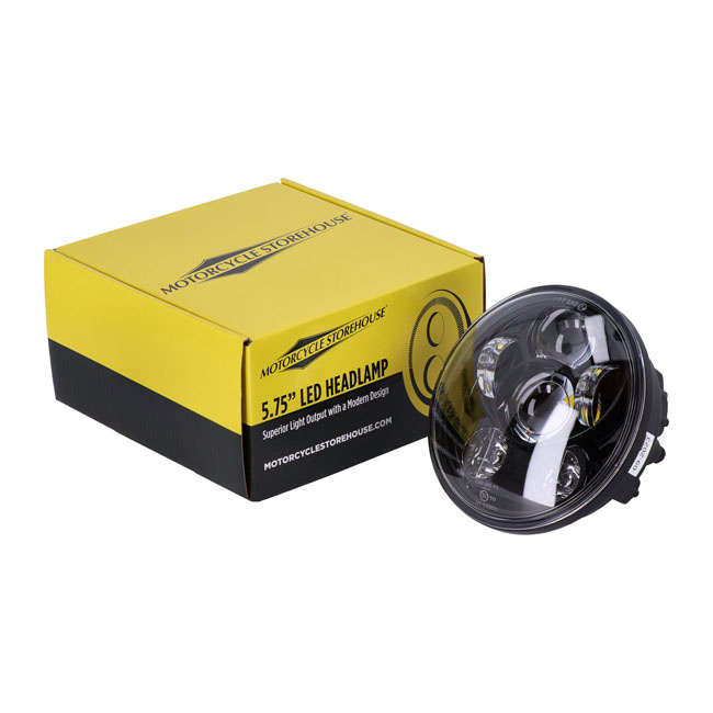 Bright 5.75 inch led headlamp Black