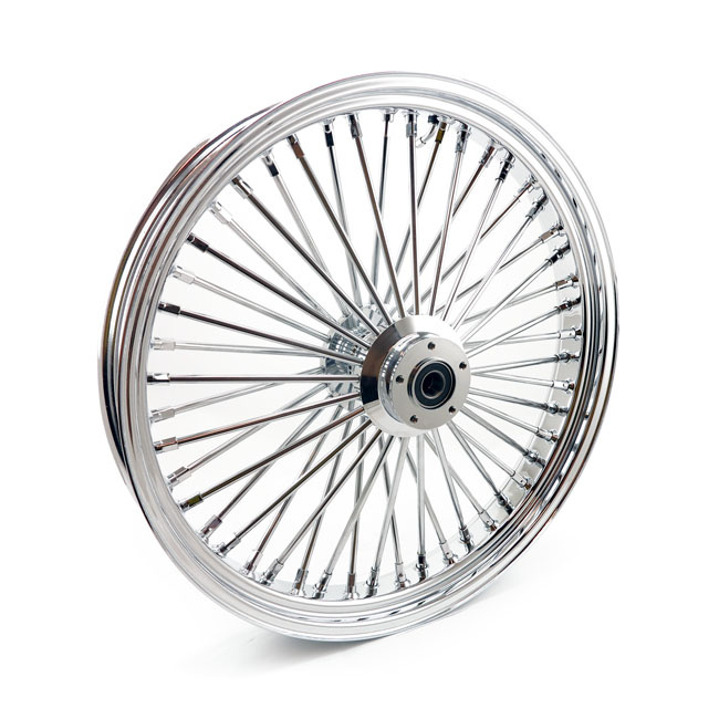 Mcs Radial 48 Fat Spoke Front Wheel 3.50 X 23 Df Chrome Custom Applica