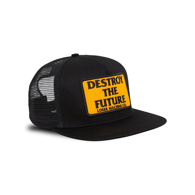 Loser Machine Destroy Trucker Cap Black One Size Fits Most