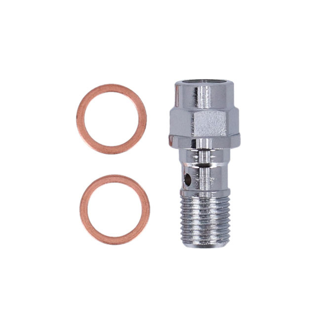 Hydraulic Brake Light Switch Universal Chrome Plated Banjo Bolt, With