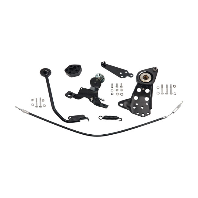 Jockey Shifter Conversion Kit. Black 89-99 Fxst Evo Softail Models Wit