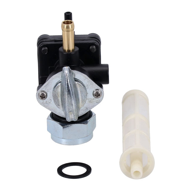 Oem Style Vacuum Petcock. Black 95-06 Sportster . Carbu