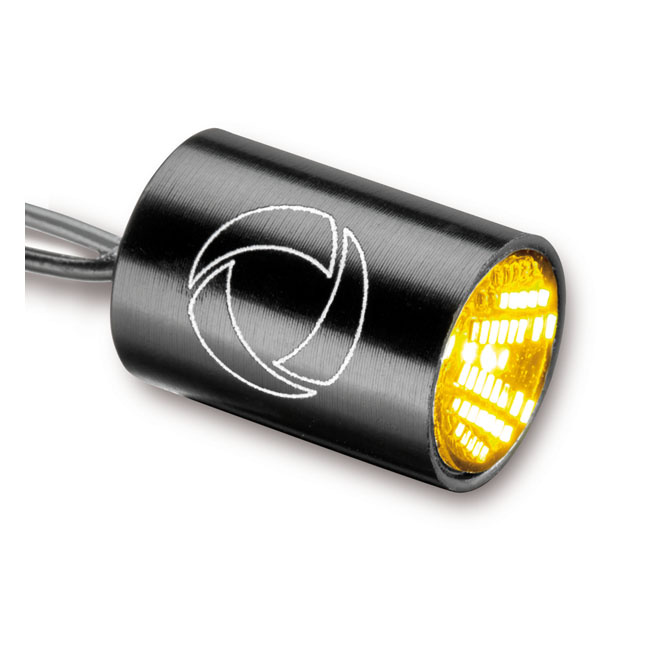 Kellermann, Atto� Integral Turn Signal. Black, Dark Lens