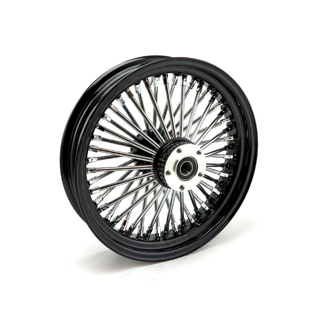 Mcs Radial 48 Fat Spoke Rear Wheel 3.50 X 16 Black 06-07 Dyna, 02-07 T