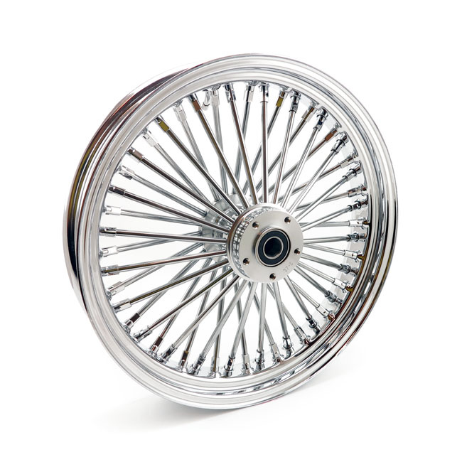 Mcs Radial 48 Fat Spoke Front Wheel 3.50 X 18 Sf Chrome 04-05 Fxdwg Sf