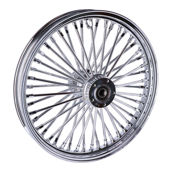 Mcs Radial 48 Fat Spoke Front Wheel 2.15 X 19 Df Chrome Custom Applica
